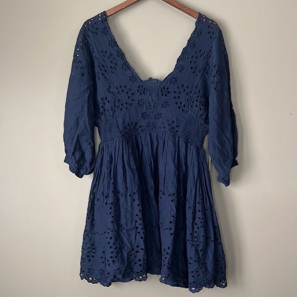 Free people Lottie mini eyelet embroidered dress - Picture 9 of 16